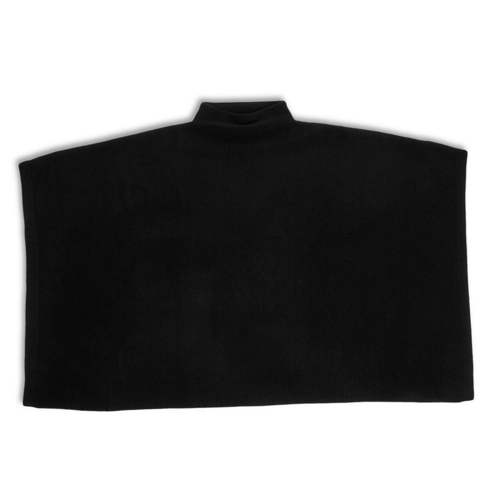 Vince Womens Poncho Sweater OS Black Mock Neck Knit Capsule Cape Cozy Shrugs NWT
